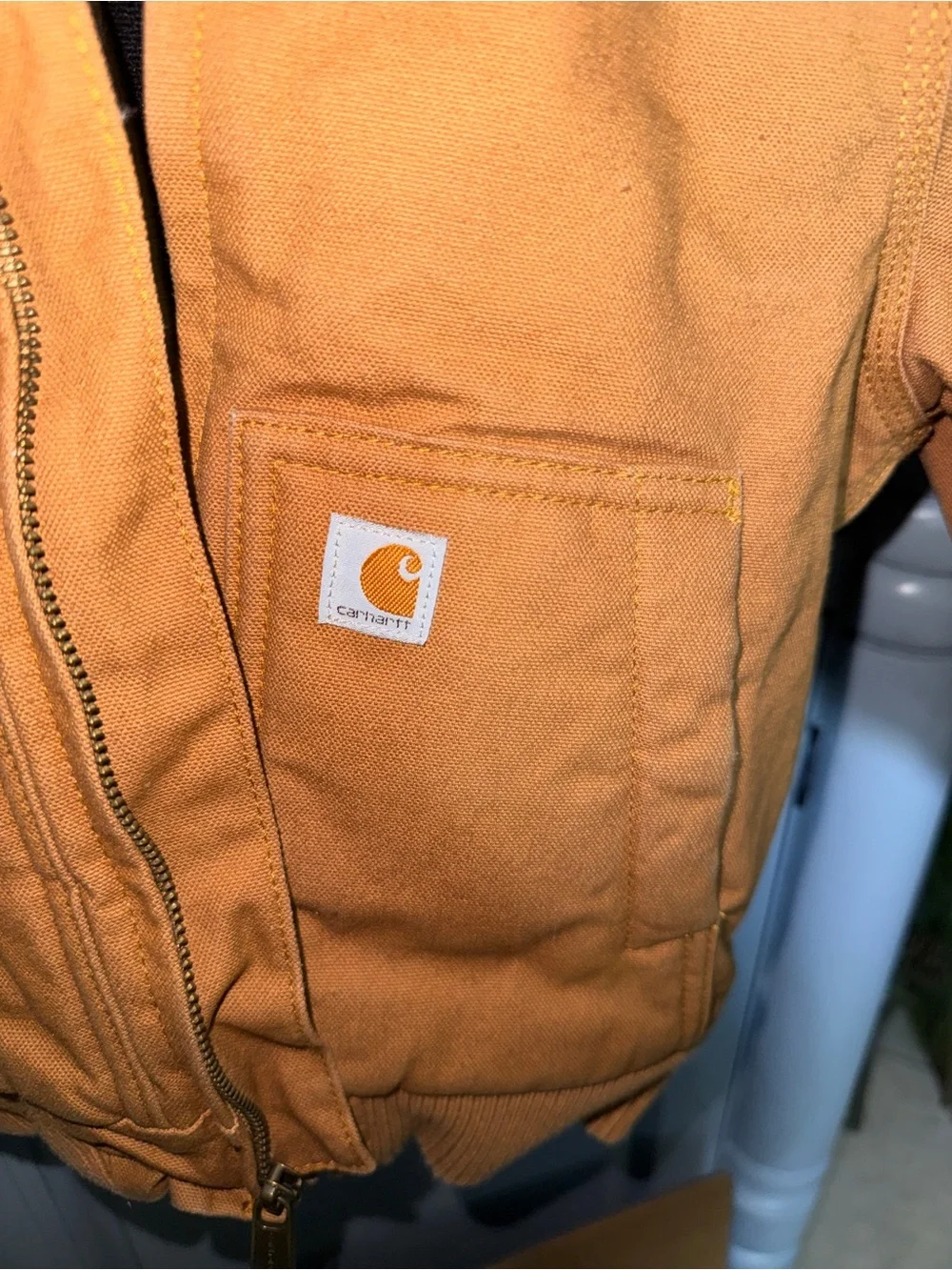 Carhartt Kids Brown Hooded Work Jacket Size 4T